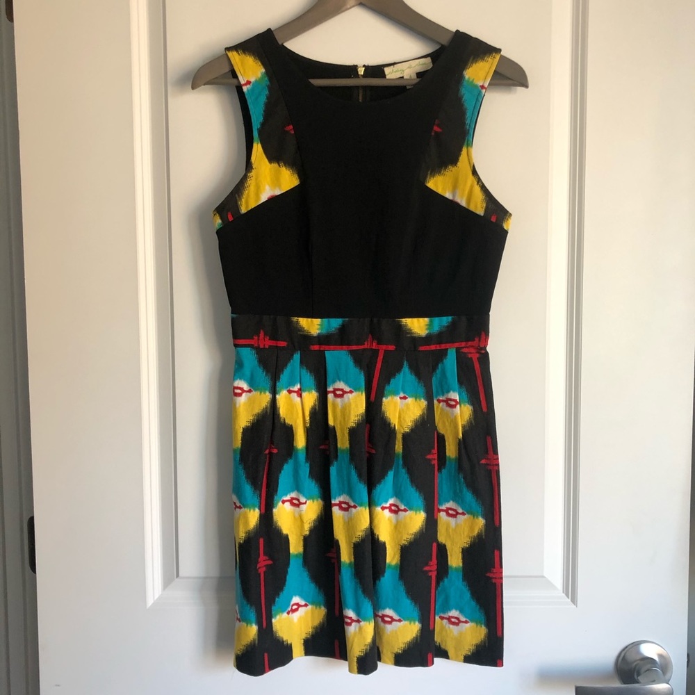 Staring at Stars Size 4 Eccentric Black Dress